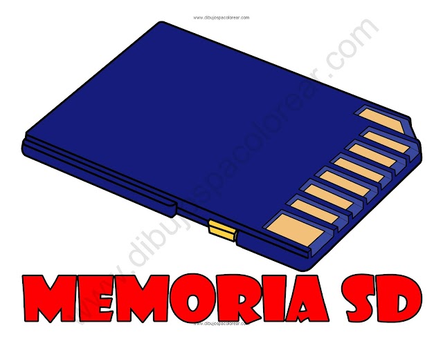Memoria SD dibujo a color y para colorear